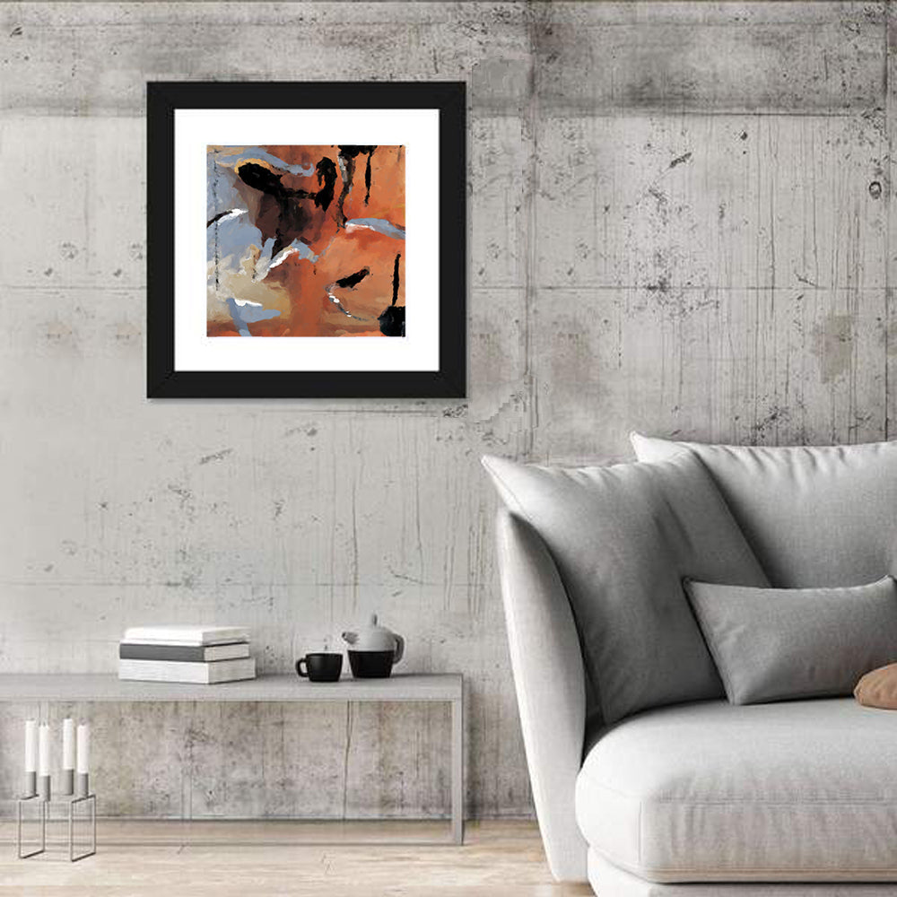 Barking Dog Gestural Abstract Wall Art