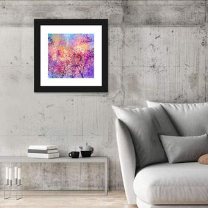 Cherry Blossom Flower Illustration Wall Art